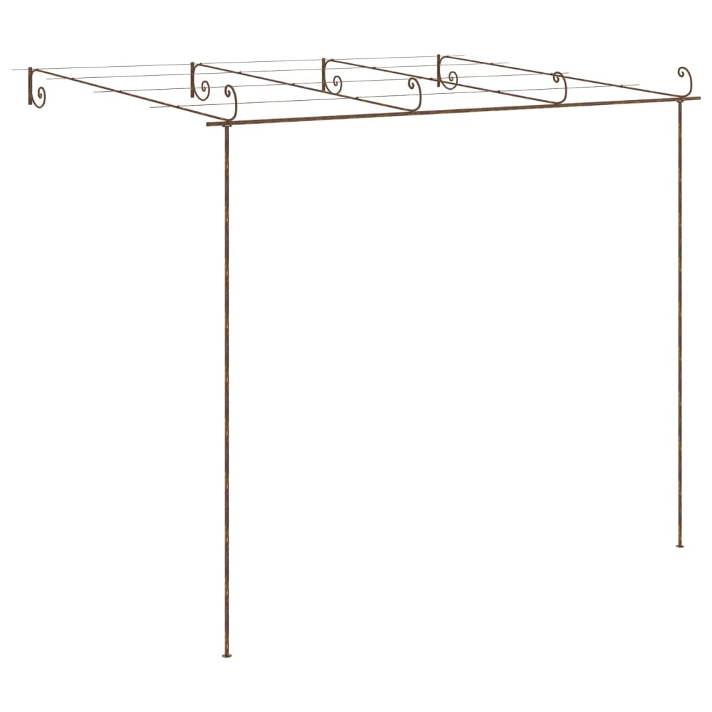 pergola 4x3x2,5 m jern antikbrun