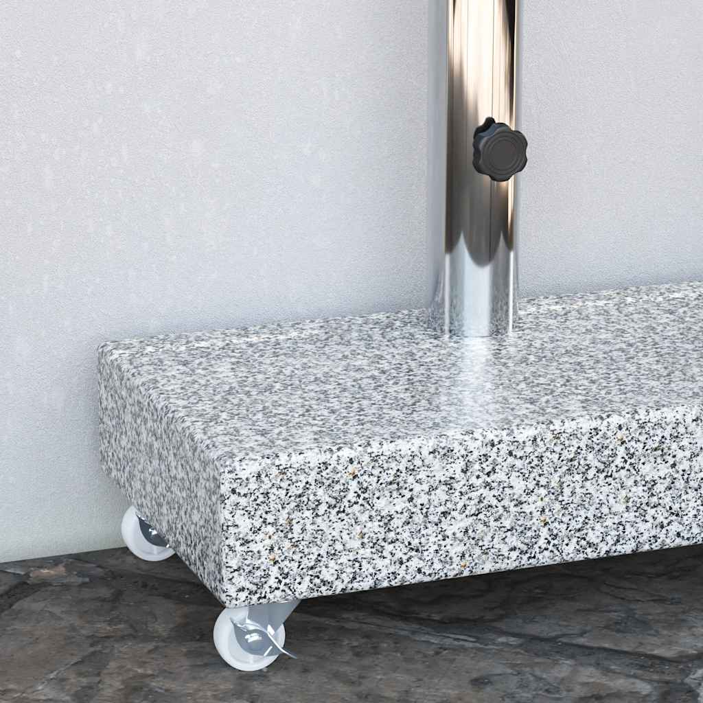 parasolfod 45x25x8,3 cm granit lysegrå