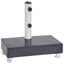 parasolfod 45x25x8 cm granit sort