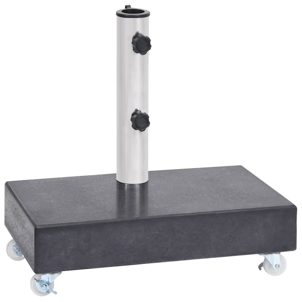 parasolfod 45x25x8 cm granit sort