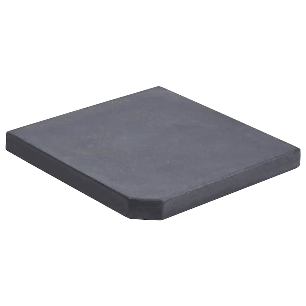 vægtplade til parasol granit 25 kg firkantet sort