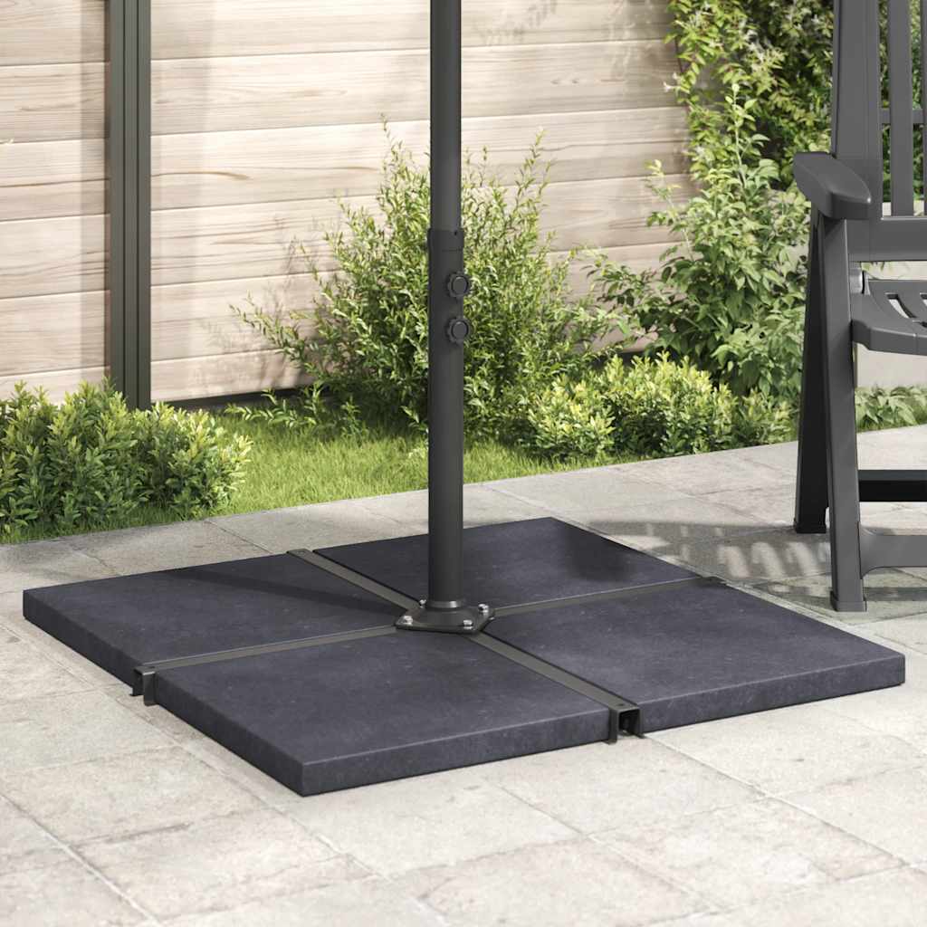 vægtplade til parasol granit 25 kg firkantet sort