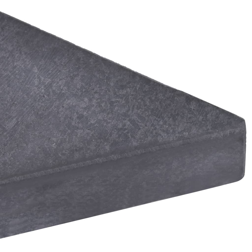 vægtplade til parasol granit 15 kg firkantet sort