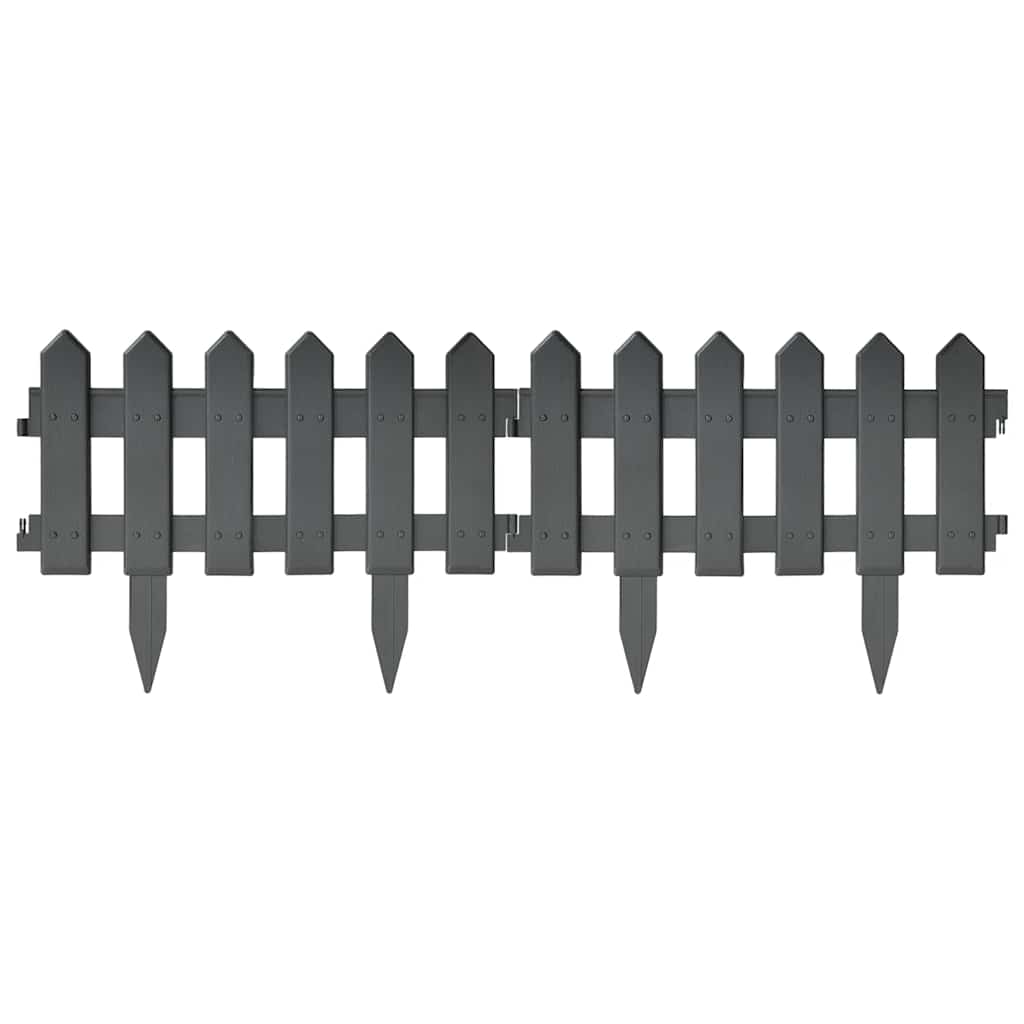 bedhegn 25 stk. 10 m PP antracitgrå