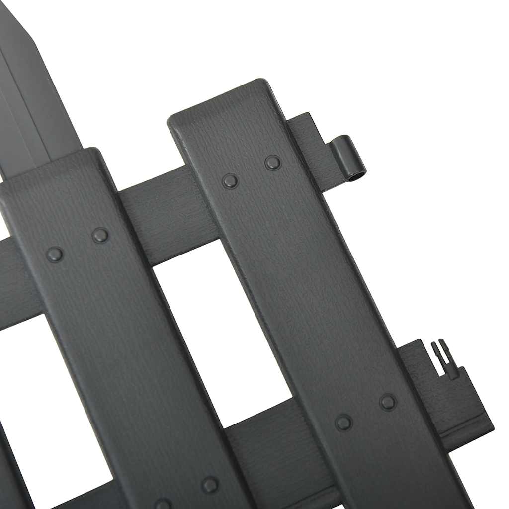 bedhegn 25 stk. 10 m PP antracitgrå