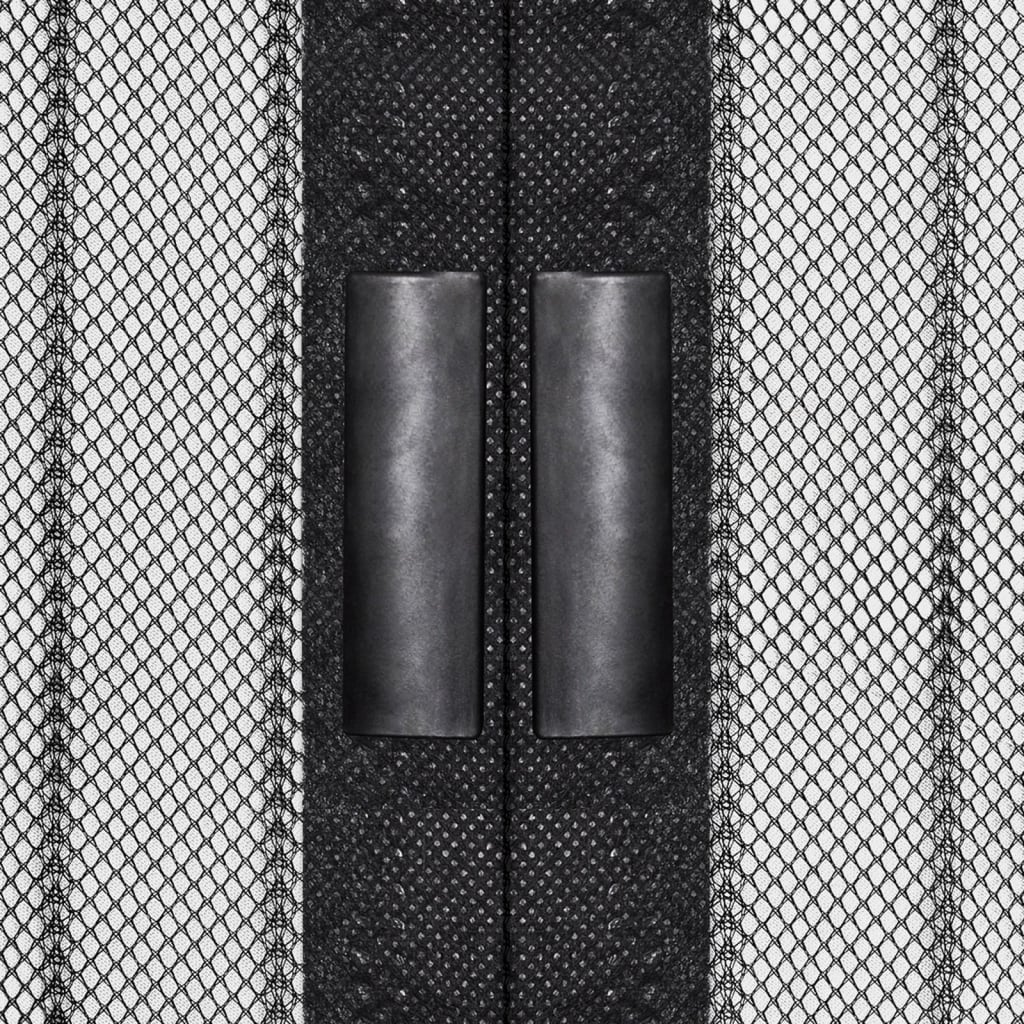 insektnet til dør 2 stk. med magneter 210x90 cm sort