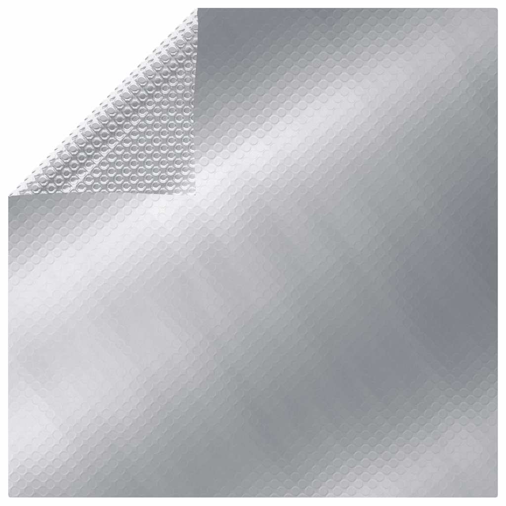 poolovertræk 450x220 cm PE sølvfarvet