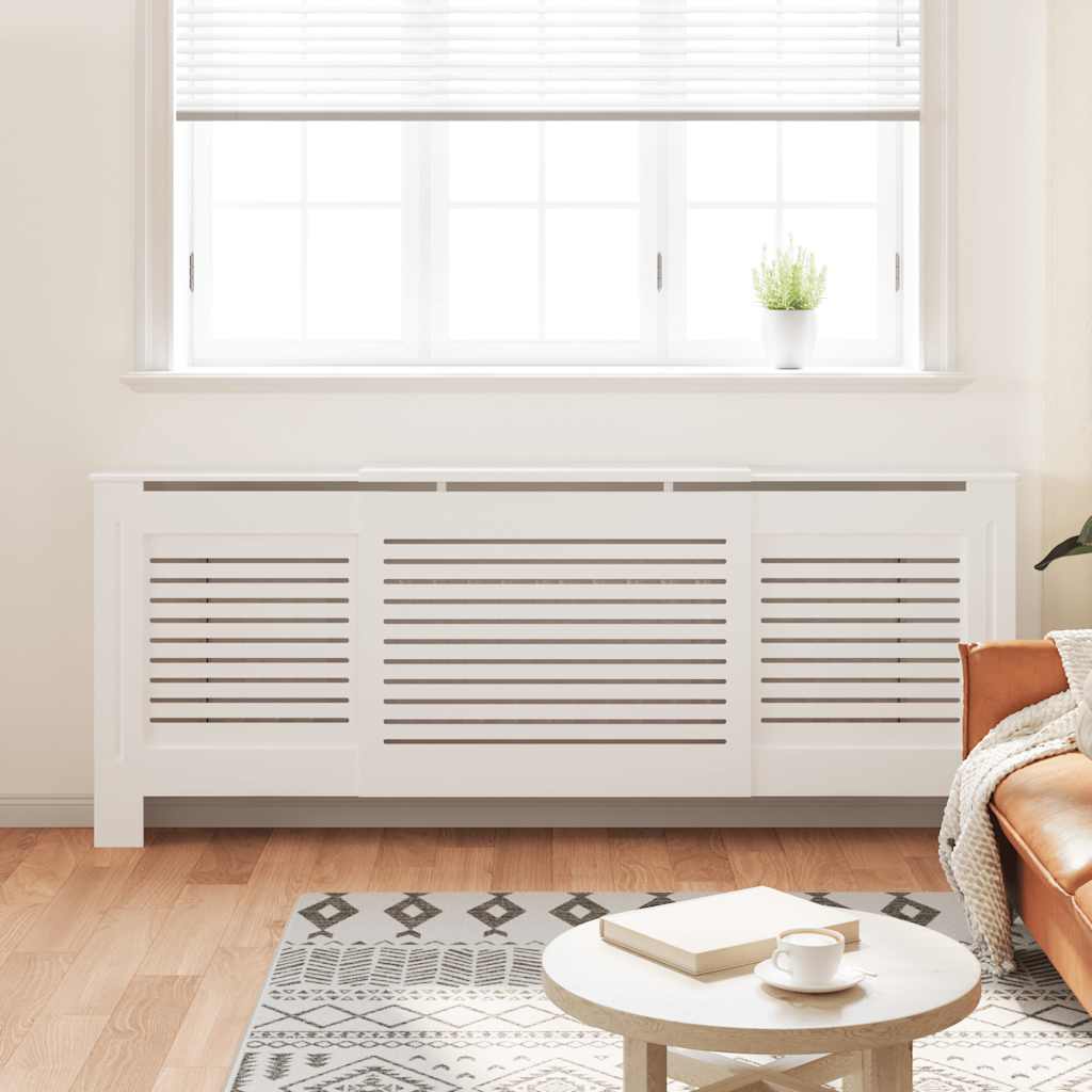 radiatorskjuler 205 cm MDF hvid