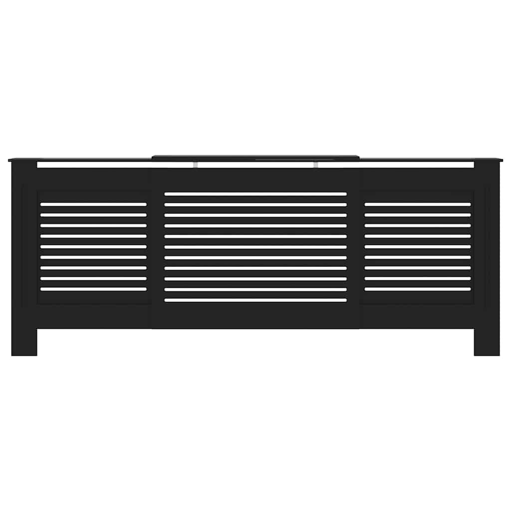 radiatorskjuler 205 cm MDF sort