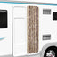 insektgardin 56x200 cm chenille beige og lysebrun