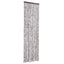insektgardin 56x200 cm chenille brun og beige