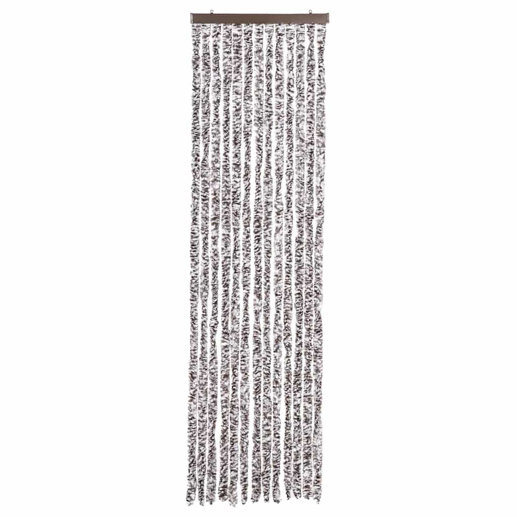 insektgardin 56x200 cm chenille brun og beige