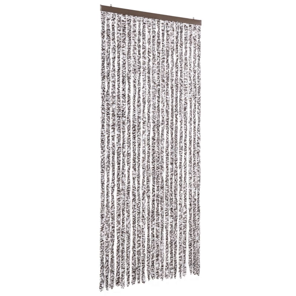 insektgardin 90x200 cm chenille brun og beige