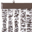 insektgardin 118x200 cm chenille brun og beige