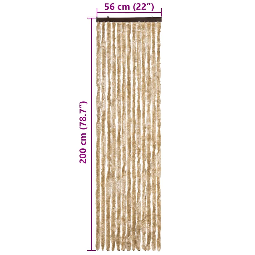 insektgardin 56x200 cm chenille beige