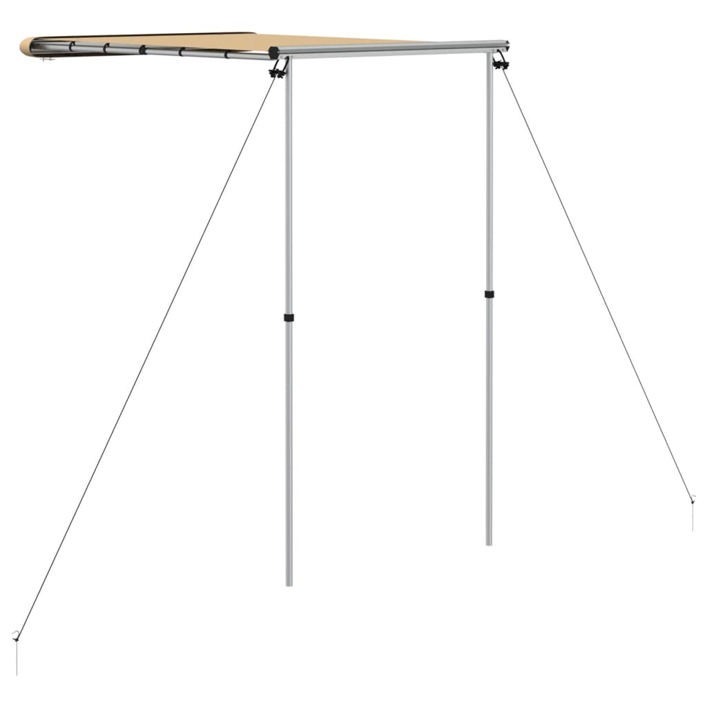 solsejl til campingvogn 1,2x2x2,15 m beige
