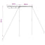 solsejl til campingvogn 1,2x2x2,15 m beige
