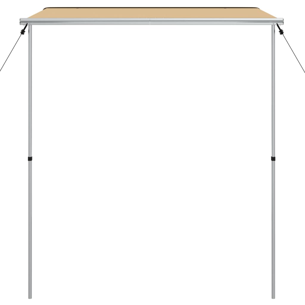 solsejl til campingvogn 1,8x2x2,15 m beige