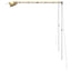 solsejl til campingvogn 1,8x2x2,15 m beige