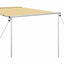 solsejl til campingvogn 1,8x2x2,15 m beige