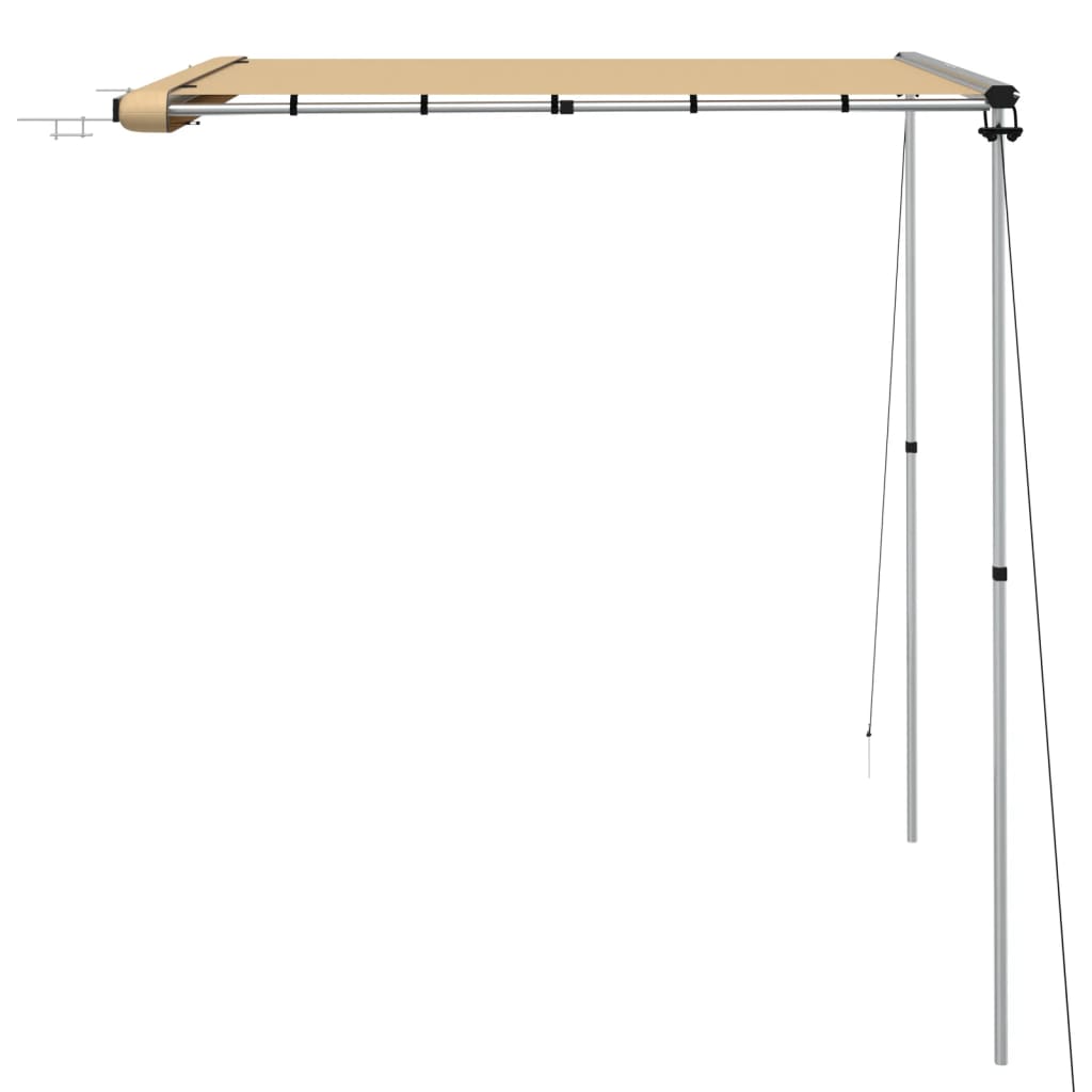 markise til campingvogne 2x2x2,15 m beige