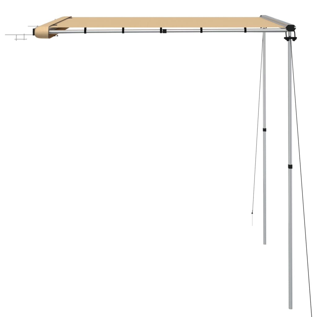markise til campingvogne 2,4x2x2,15 m beige