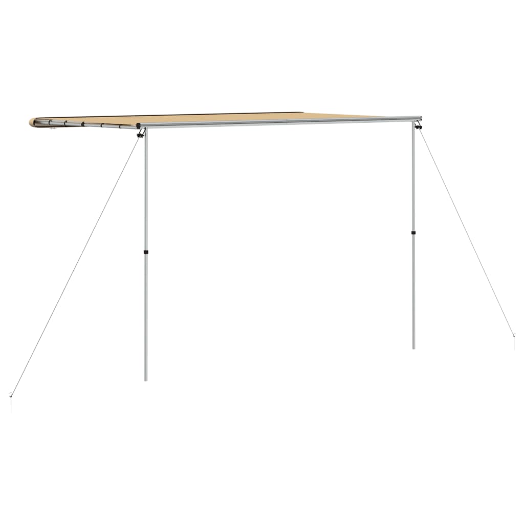 solsejl til campingvogn 3x2x2,15 m beige