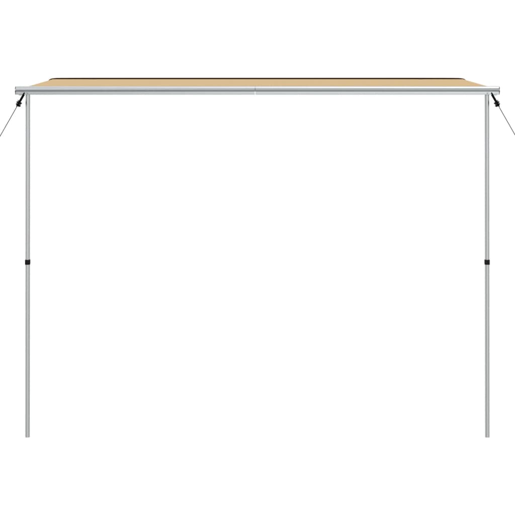 solsejl til campingvogn 3x2x2,15 m beige