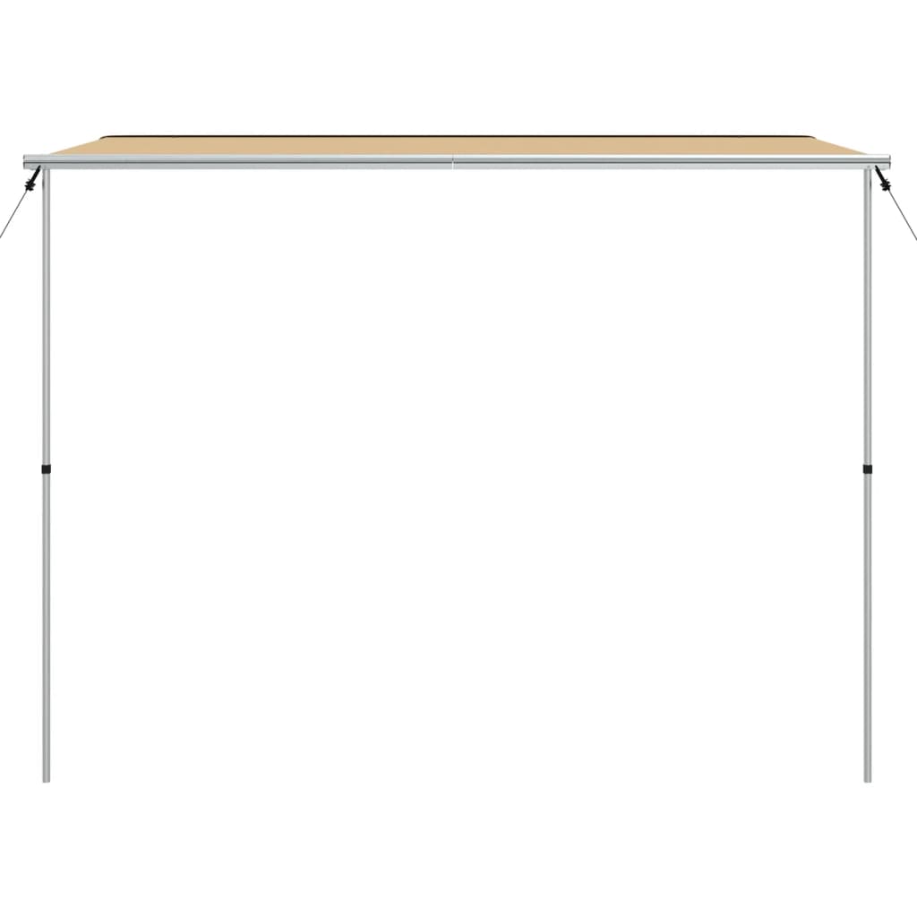solsejl til campingvogn 3x2,5x2,15 m beige