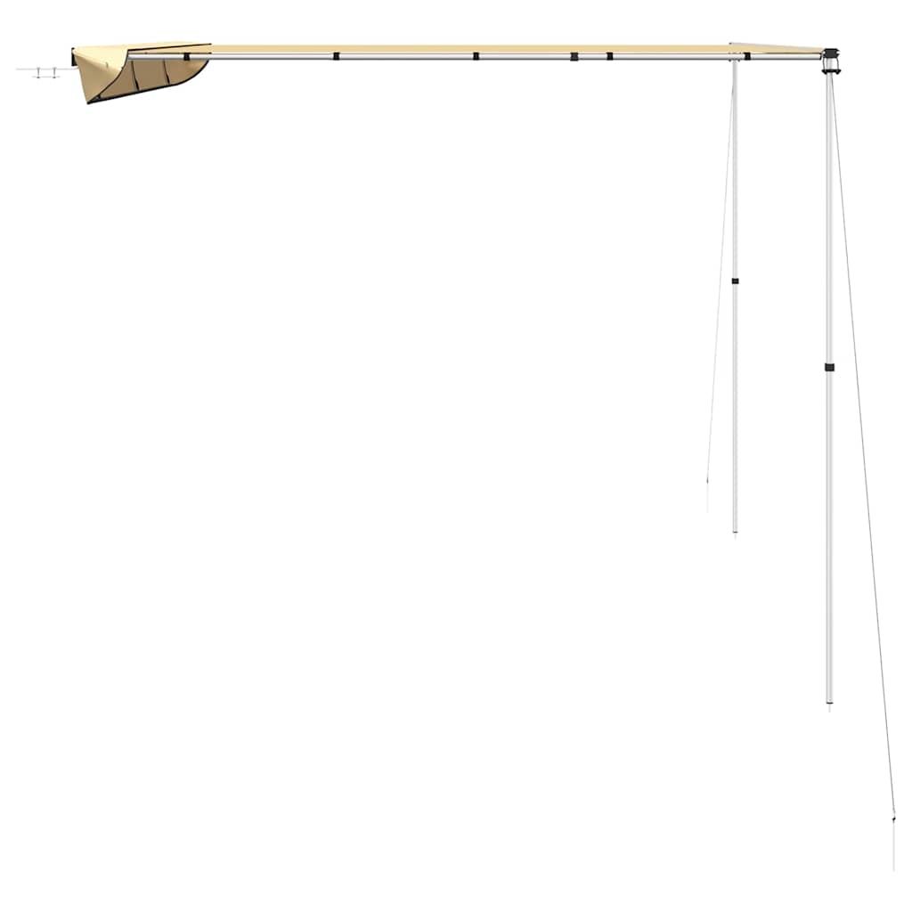 solsejl til campingvogn 3,6x2x2,15 m beige