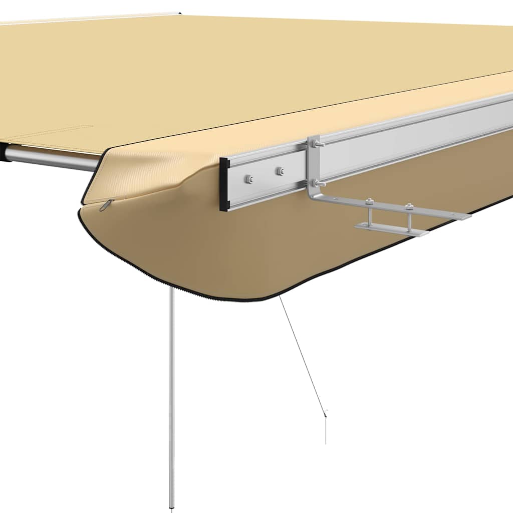 solsejl til campingvogn 3,6x2,5x2,15 m beige
