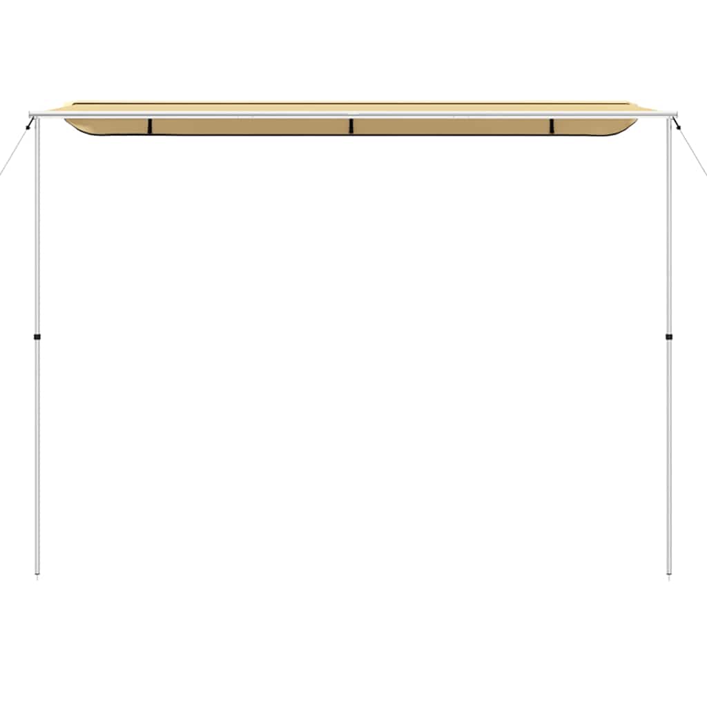 solsejl til campingvogn 4x2x2,15 m beige