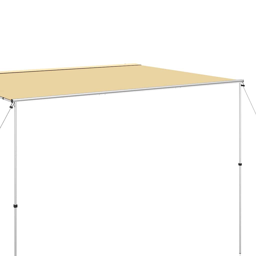solsejl til campingvogn 4x2x2,15 m beige