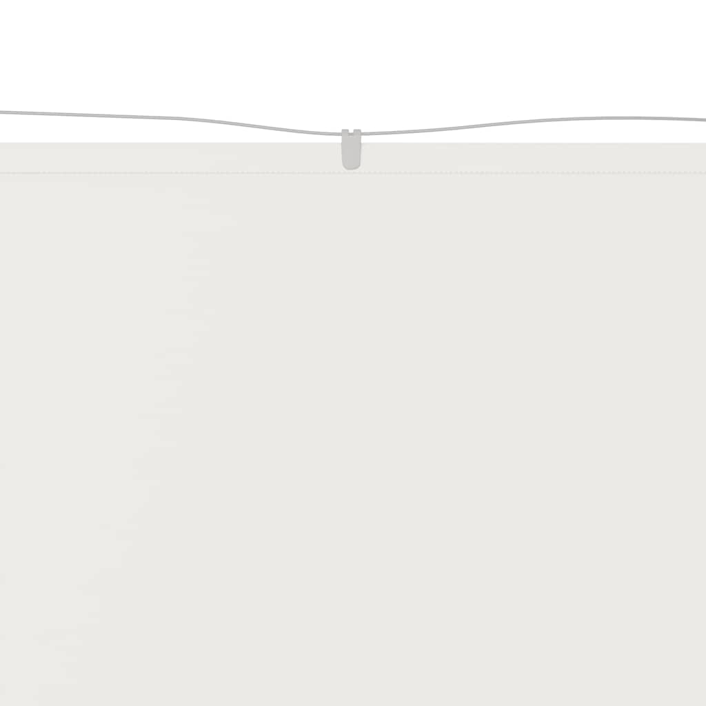 lodret markise 140x420 cm oxfordstof hvid