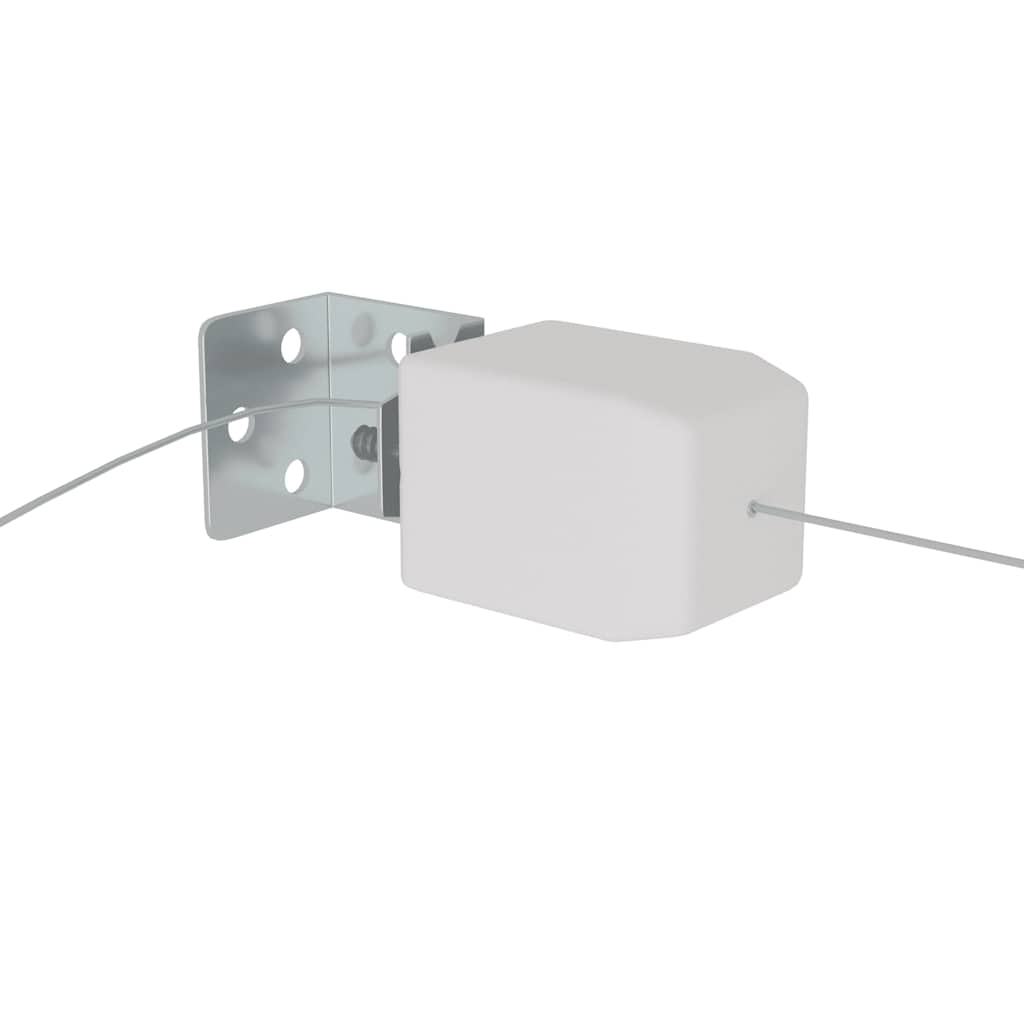 lodret markise 140x420 cm oxfordstof hvid
