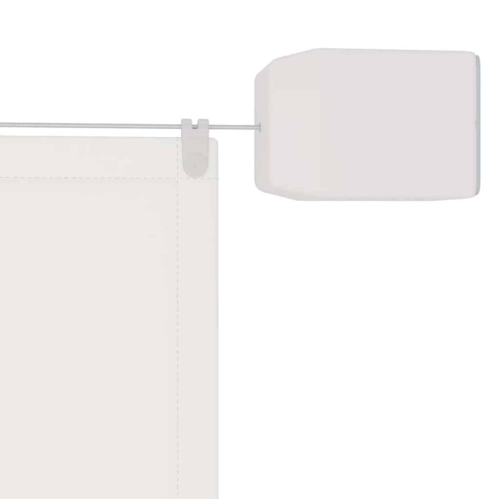 lodret markise 140x420 cm oxfordstof hvid