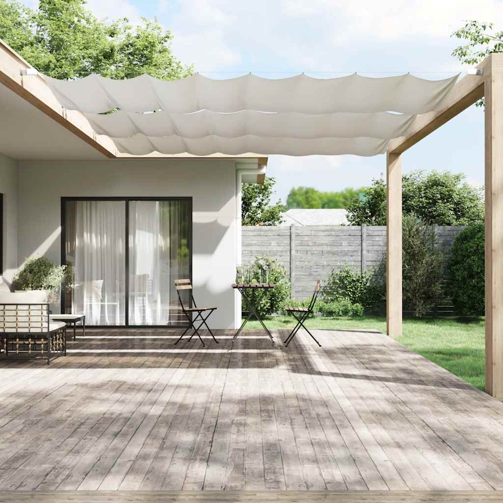 lodret markise 140x420 cm oxfordstof hvid