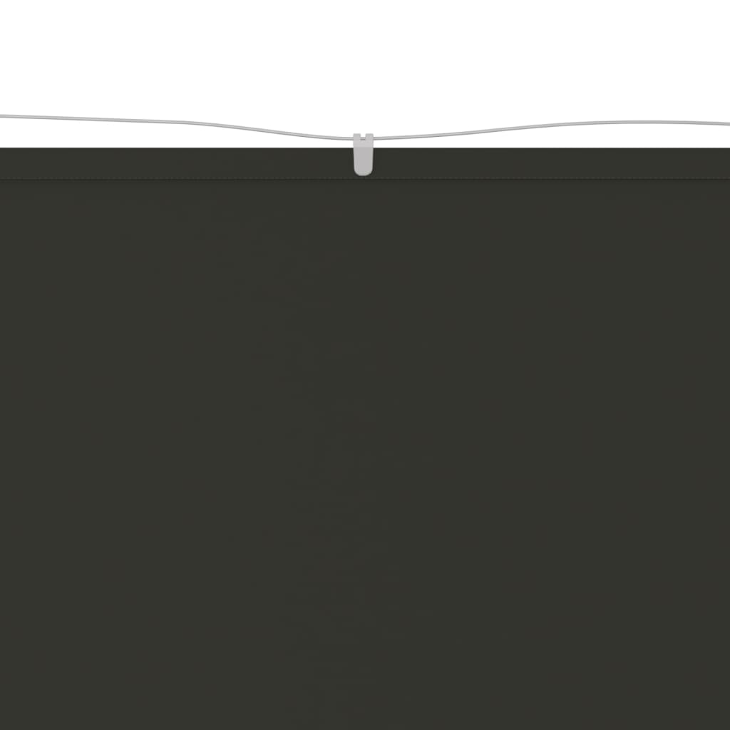 lodret markise 140x420 cm oxfordstof antracitgrå