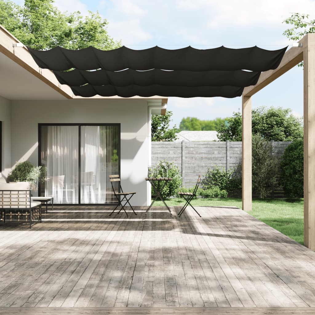 lodret markise 140x420 cm oxfordstof antracitgrå