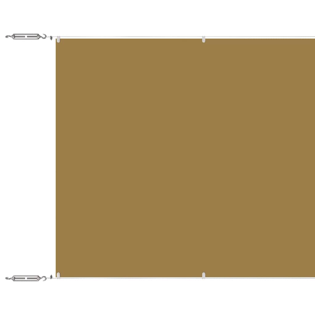 lodret markise 60x1200 cm oxfordstof beige