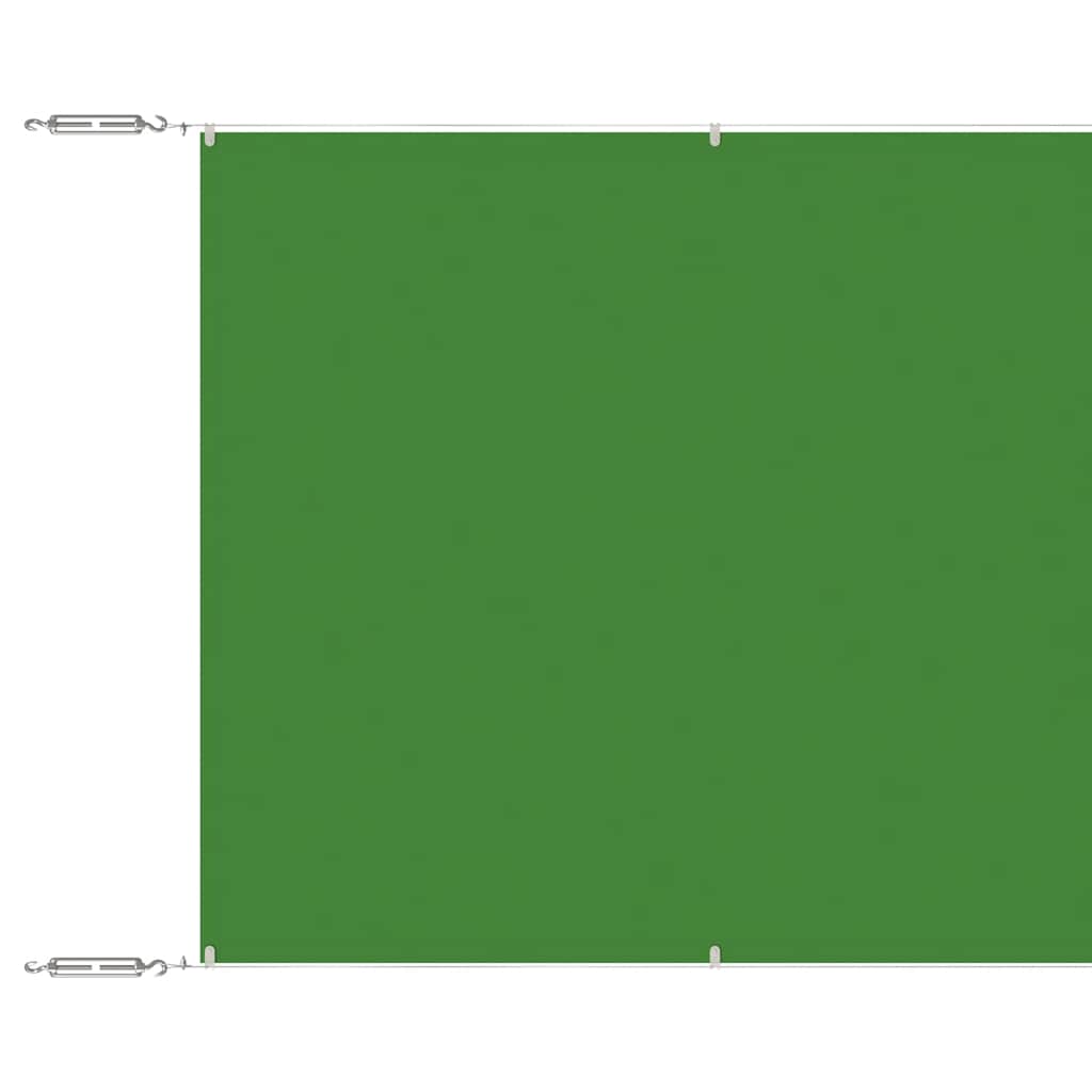 lodret markise 100x600 cm oxfordstof lysegrøn
