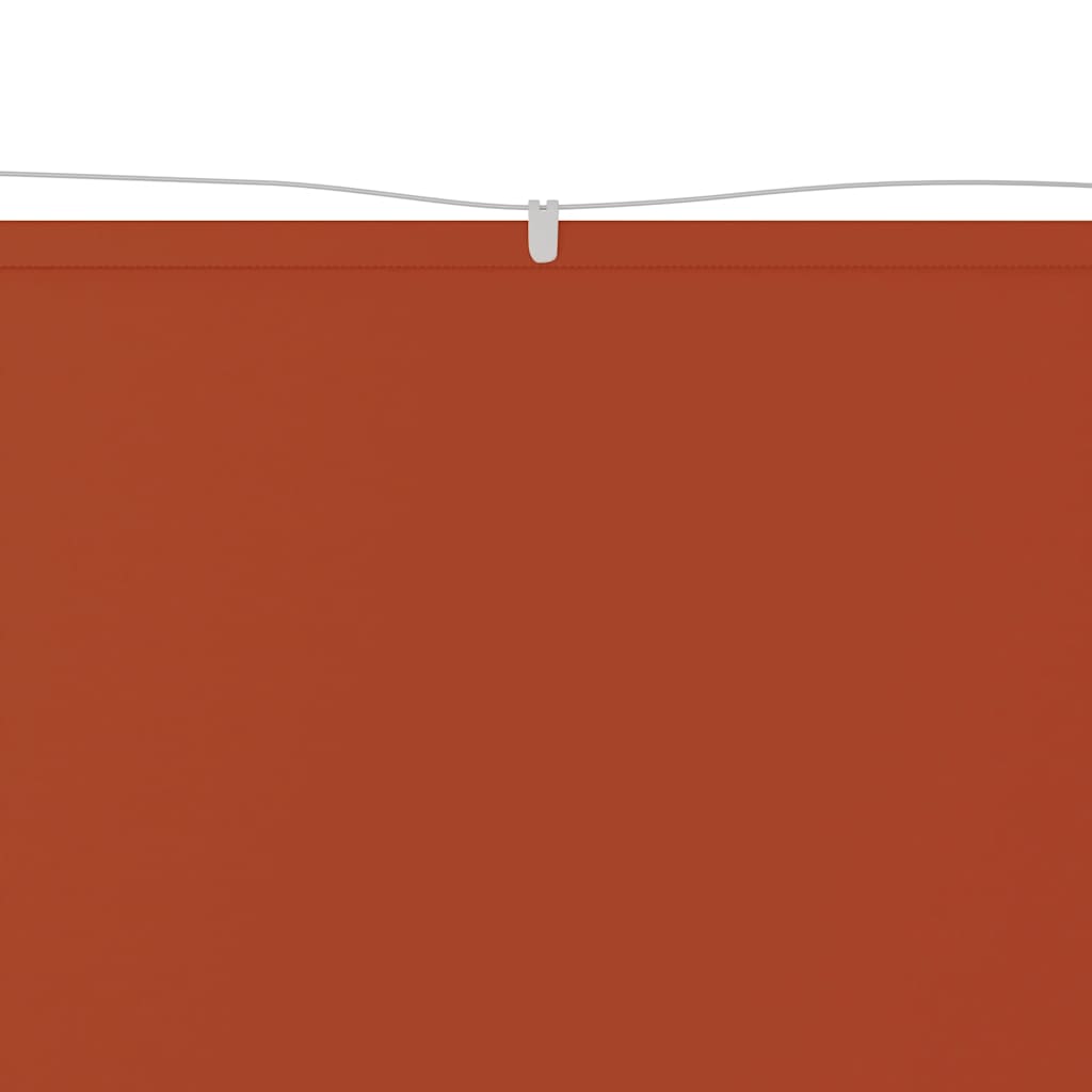 lodret markise 60x1000 cm oxfordstof terrakottafarvet
