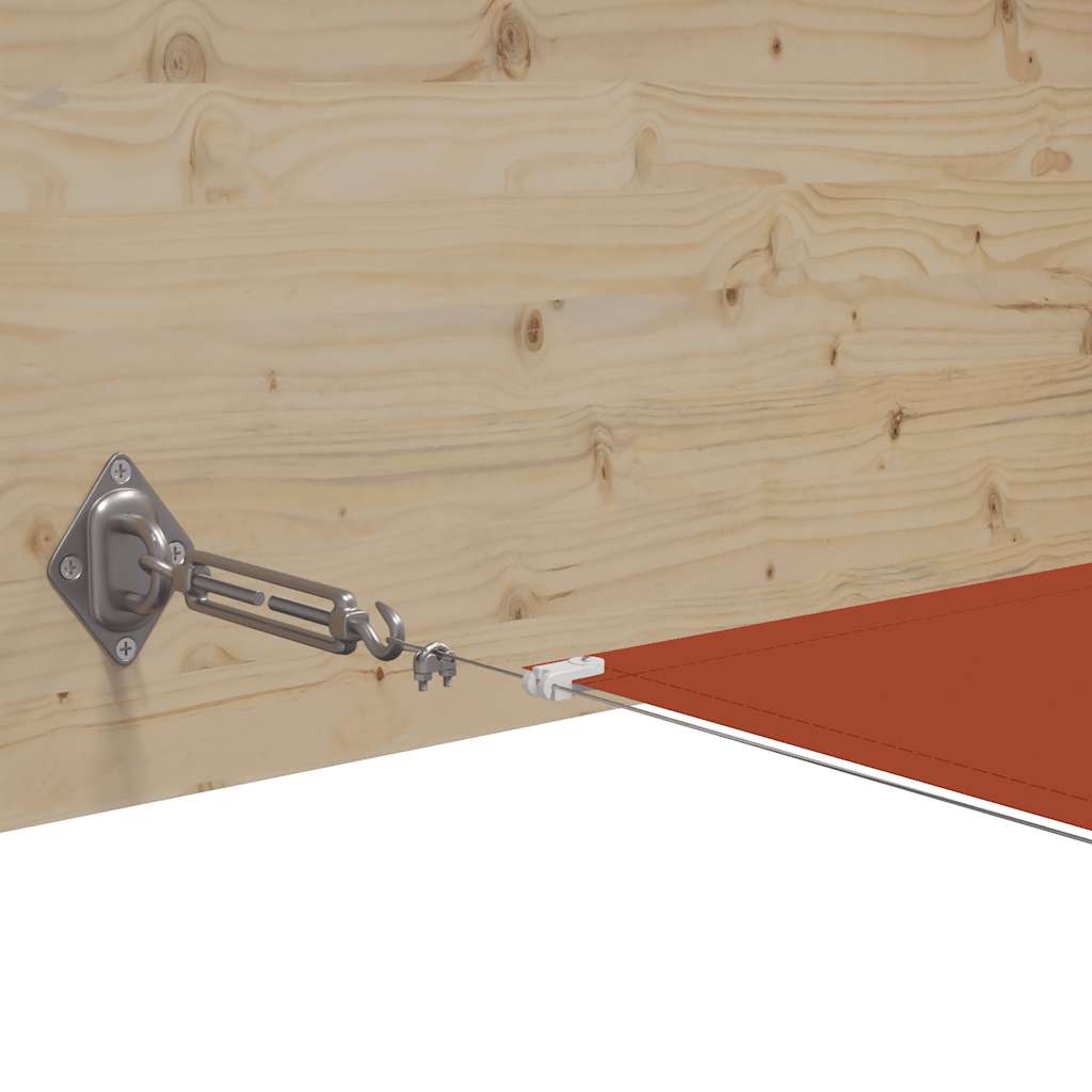 lodret markise 60x1000 cm oxfordstof terrakottafarvet