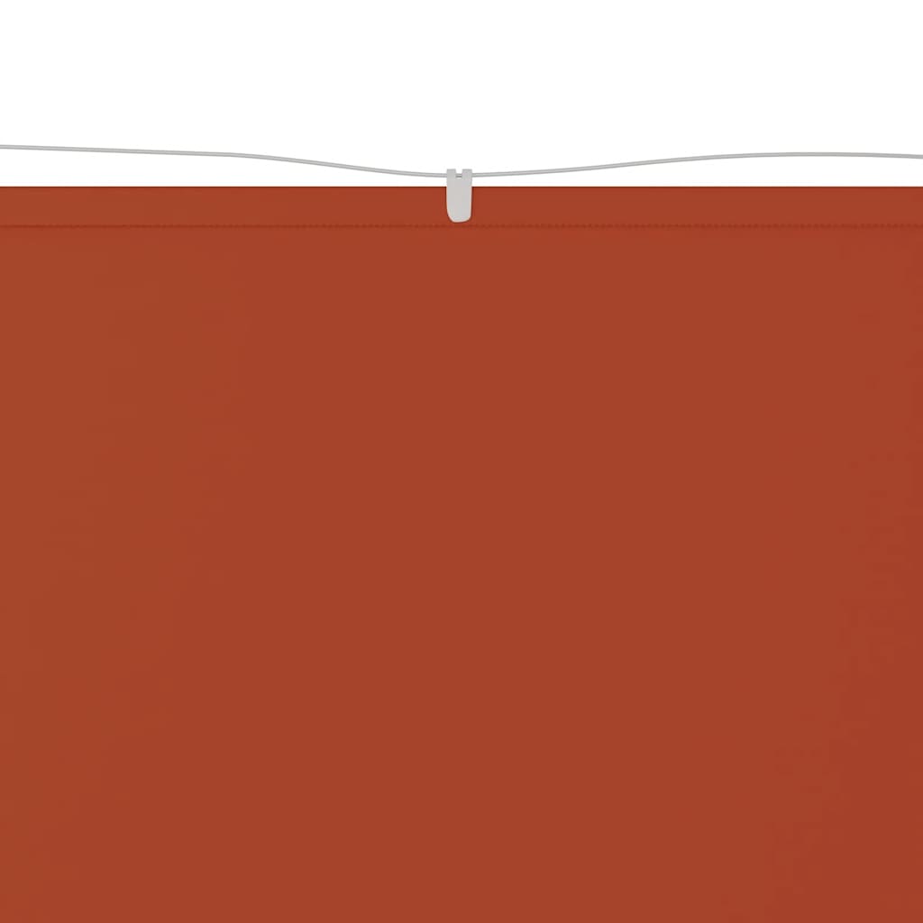 lodret markise 100x800 cm oxfordstof terrakottafarvet