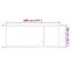 lodret markise 100x800 cm oxfordstof terrakottafarvet