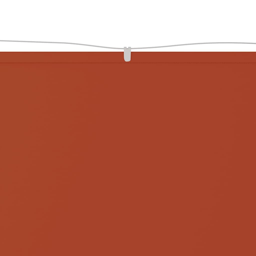lodret markise 100x1000 cm oxfordstof terrakottafarvet