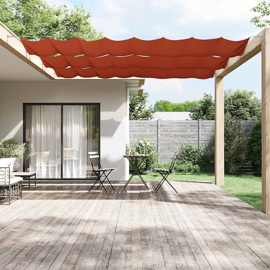 lodret markise 100x1000 cm oxfordstof terrakottafarvet