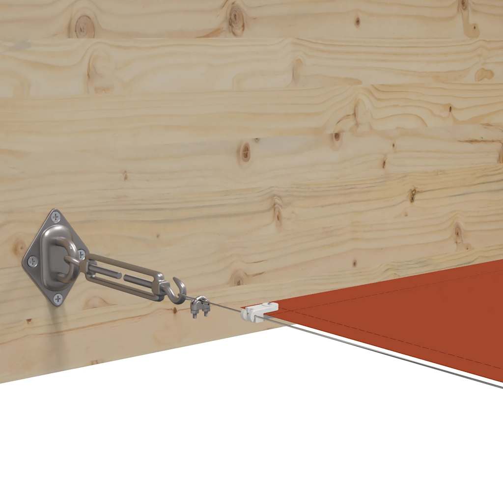 lodret markise 100x1200 cm oxfordstof terrakottafarvet