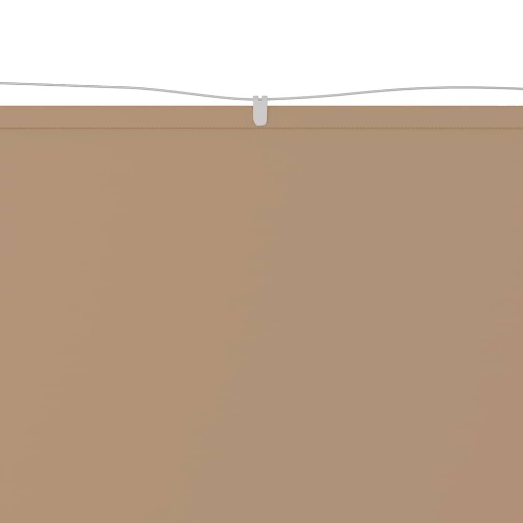 lodret markise 60x1200 cm oxfordstof gråbrun