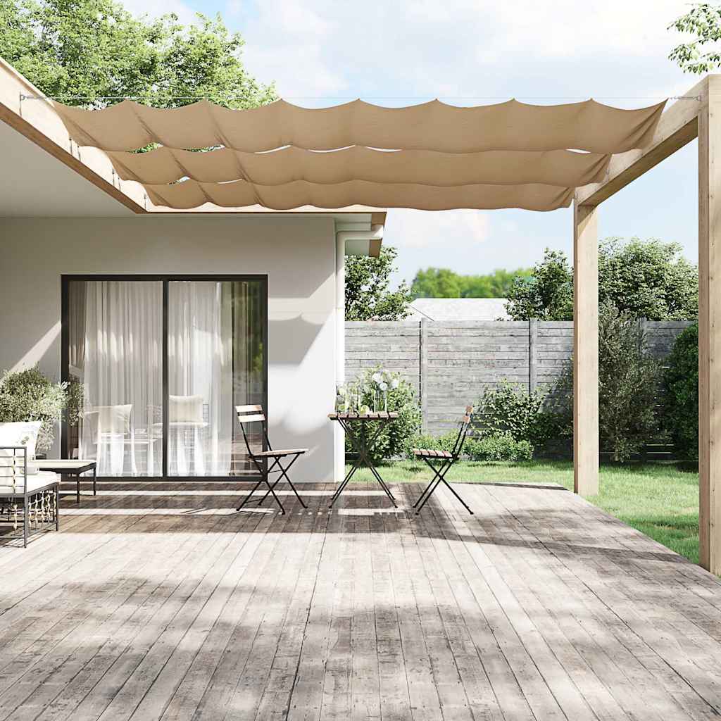 lodret markise 60x1200 cm oxfordstof gråbrun